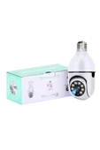 Wifi Güvenlik Kamerası 360 Derece Dönebilen Harekete Duyarlı Gece Görüşlü Ampul - 2