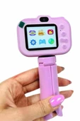 Çocuk Için Eğitici Video Kamera Ayaklı Mini Fotoğraf Makinesi - 3