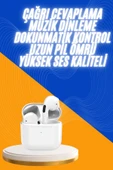 Yeni Nesil Bluetooth Kulaklık Beyaz Çağrı Cevaplayabilen Kablosuz thumbnail 2