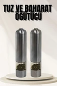 Işıklı  Tuz ve Karabiber Öğütücü Baharat Öğütücü - 1