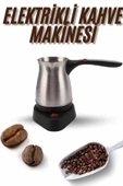 Elektrikli Cezve 800 Watt Paslanmaz Çelik Türk Kahve Makinesi Saplı - 1