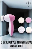Taşınabilir Yüz Temizleme Cihazı Masaj, Peeling, Temizlik 5 Başlıklı - 2