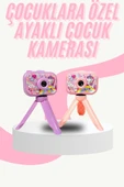 Çocuk Için Eğitici Video Kamera Ayaklı Mini Fotoğraf Makinesi - 1