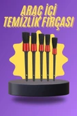 5 Parça Araç İçi Temizlik Fırçası Araç İçiDışı Temizleme Fırça Seti - 1