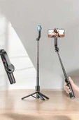 Kumandalı Tripod Telefon Tutucu Selfie Çubuğu 360 Derece Dönebilen - 3