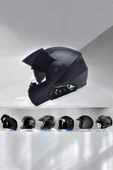 Kask Kulaklığı Motosik Intercom Interkom Dinleme Konuşma Özellikli Su Geçirmez - 1