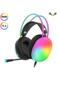 Kablosuz Bluetooth Kulaklık RGB Işıklı Kulak Üstü 5.3 Bluetooth Bağlantılı thumbnail 2