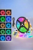 Yeni Nesil RGB Işıklı 10Metre Şerit Led Kumandalı Şarj Edilebilir - 3