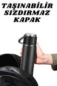 3 Bardaklı Termos Seti Anneler Gününe Özel Hediye Taşınabilir Sızdırmaz Isı Koruyucu thumbnail 3