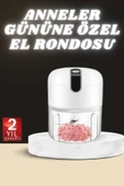 Anneler Gününe Özel Hediye El Rondosu Doğrayıcı Şarjlı Taşınabilir - 1