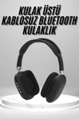 Kulak Üstü Kablosuz Bluetooth Kulaklık Yumuşak Süngerli SD Kart Girişli thumbnail 1