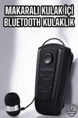 Makaralı Bluetooth Kulaklık Çağrı Cevaplama Kablolu Uzun Pil Ömrü thumbnail 1