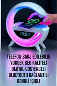 Bluetooth Hoparlör Dijital Göstergeli Wireless Şarj RGB Işıklı - 2