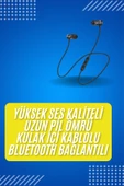 Bluetooth Bağlantılı Kablolu Mıknatıslı Sport Kulaklık thumbnail 2