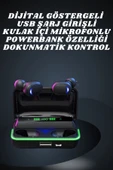 İkili Bluetooth Kulaklık Dijital Göstergeli Uzun Pil Ömrü Yüksek Ses Kaliteli thumbnail 3