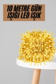 Dekoratif Peri Led 100 Ledli Gün Işığı Pilli 10 Metre Gün Işığı - 1