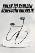 Sports Mıknatıslı Siyah Bluetooth Kulaklık Kablolu Uzun Pil Ömrü thumbnail 1