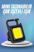 Işıldak USB Şarjlı Cep El Feneri Taşınabilir Mini Led Işık Çok Fonksiyonlu - 1