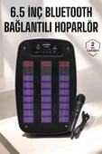 Bluetooth Hoparlör RGB Işıklı USB SD Kart Girişli Taşınabilir - 1