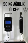 Ağırlık Ölçer 50 Kg El Terazisi El Kantarı Pilli Led Ekran - 1