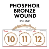 Fender Phosphor Bronze Acoustic Ball End 60L .012-.053 Akustik Gitar Teli thumbnail 1