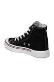U.S. Polo Assn. U.s. Polo Penelope Hıgh Siyah Uzun Boğazlı Keten Sneaker Ayakkabı - 3