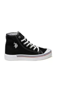 U.S. Polo Assn. U.s. Polo Penelope Hıgh Siyah Uzun Boğazlı Keten Sneaker Ayakkabı - 2