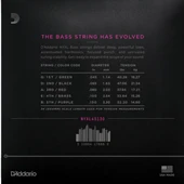 DADDARIO NYXL45130 BASS GİTAR TEL SETİ, NYXL SERİSİ, LONG SCALE, 5 TELLİ - 2
