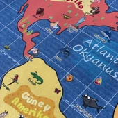 DÜNYA HARİTASI BÜYÜK- 150cm x 100cm ( OKUL ÖNCESİ ) thumbnail 4