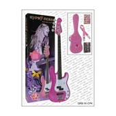VALENCIA GRB1KCPK BASS GİTAR GYPSY ROSE SET PEMBE - 1