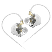 CCA CRA In-Ear Monitor Dinamik Sürücü HiFi Kulak İçi Kulaklık (Silver-Gri) - 1