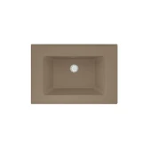 Real Stone ZENITH 65 Etajerli Capucino Granit Banyo Lavabosu 65x45 - 1