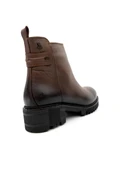 Venüs 1950811K Kadın Hakiki Deri Kalın Taban Fermuarlı Kısa Bot - 6