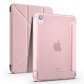 Apple iPad Mini 2021 (6.Nesil) Kılıf Kalem Bölmeli Standlı Silikon - 9