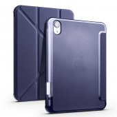 Apple iPad Mini 2021 (6.Nesil) Kılıf Kalem Bölmeli Standlı Silikon - 10