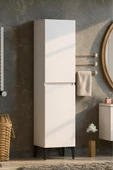 Polen 2 Kapaklı Çok Amaçlı Boy Banyo,Mutfak,Kiler Dolabı Beyaz - 1