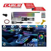 CARUB Araç İçi Ambiyans Wifi Kontrol Usb 6 Parça - 1