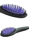 Elektrikli Fırça Taşınabilir Saç Düzleştirici Tarak Sıkı Dişli - 3