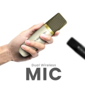 HiFuture Vocalist 100 Kablosuz Bluetooth 25W RGB Mikrofonlu TWS Taşınabilir Karaoke Sistemi Hoparlör Siyah thumbnail 3