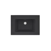 Real Stone ZENITH 65 Etajerli Antrasit Granit Banyo Lavabosu 65x45 - 1