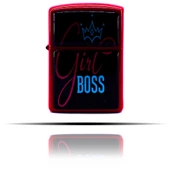 Girl Boss Kırmızı Benzinli Çakmak thumbnail 4