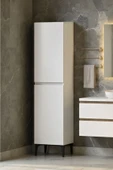 Polen 2 Kapaklı Çok Amaçlı Boy Banyo,Mutfak,Kiler Dolabı Beyaz - 2