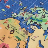 DÜNYA HARİTASI BÜYÜK- 150cm x 100cm ( OKUL ÖNCESİ ) thumbnail 3