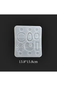 Siliko World Epoksi Çoklu Karışık Küpe Takı Kalıbı - 5