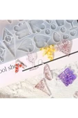 Siliko World Silikon Epoksi Reçine Çoklu Kolye Küpe Anahtarlık Kalıbı - 3