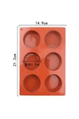 Siliko World Silikon Porsiyonluk Kek & Pasta Kalıbı Mum, Sabun ve Epoksi Yapımında Kullanılabilir thumbnail 6