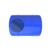 300 Litre Polietilen Yatay Su Deposu - Mavi - 3