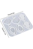 Siliko World Epoksi Reçine Kolye, Küpe, Anahtarlık Çoklu  Silikon Kalıp - 5