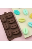Siliko World Silikon Çikolata Buz Sabun ve Mum Kalıbı Kahve Çekirdeği - 4