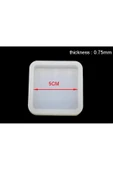 Siliko World Epoksi Kalıp Kare 5X5cm - 6